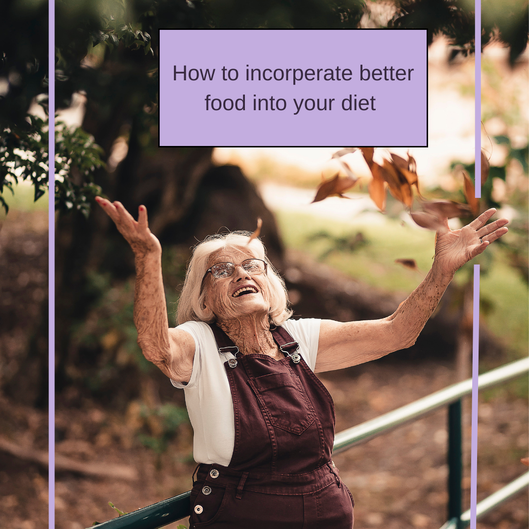 How to incorperate better food into your lifestyle 