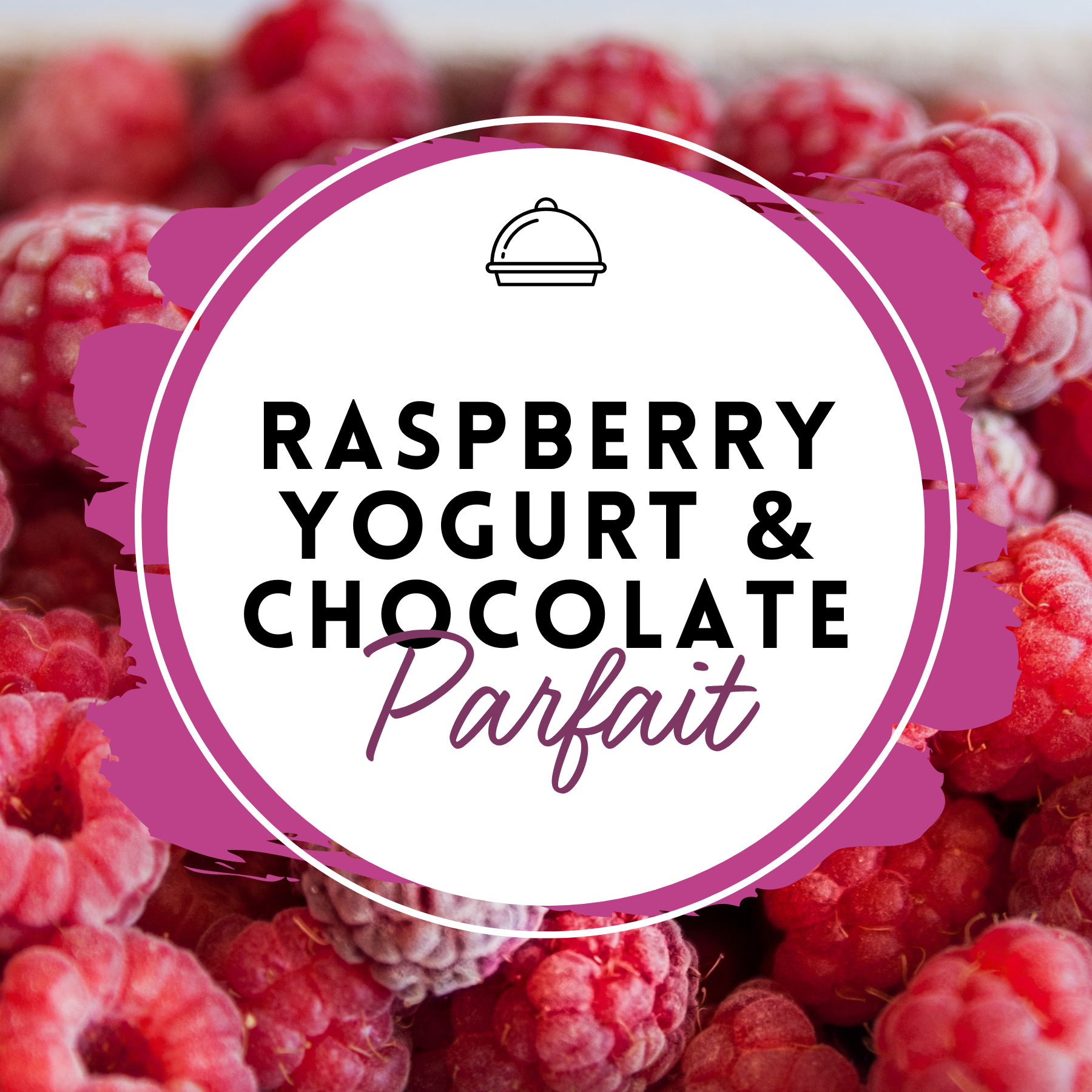 Greek Yogurt with Chocolate & Raspberries