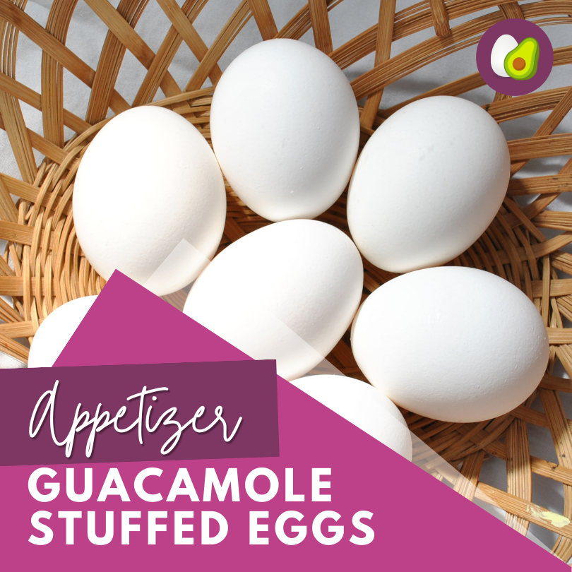 Guacamole-stuffed eggs