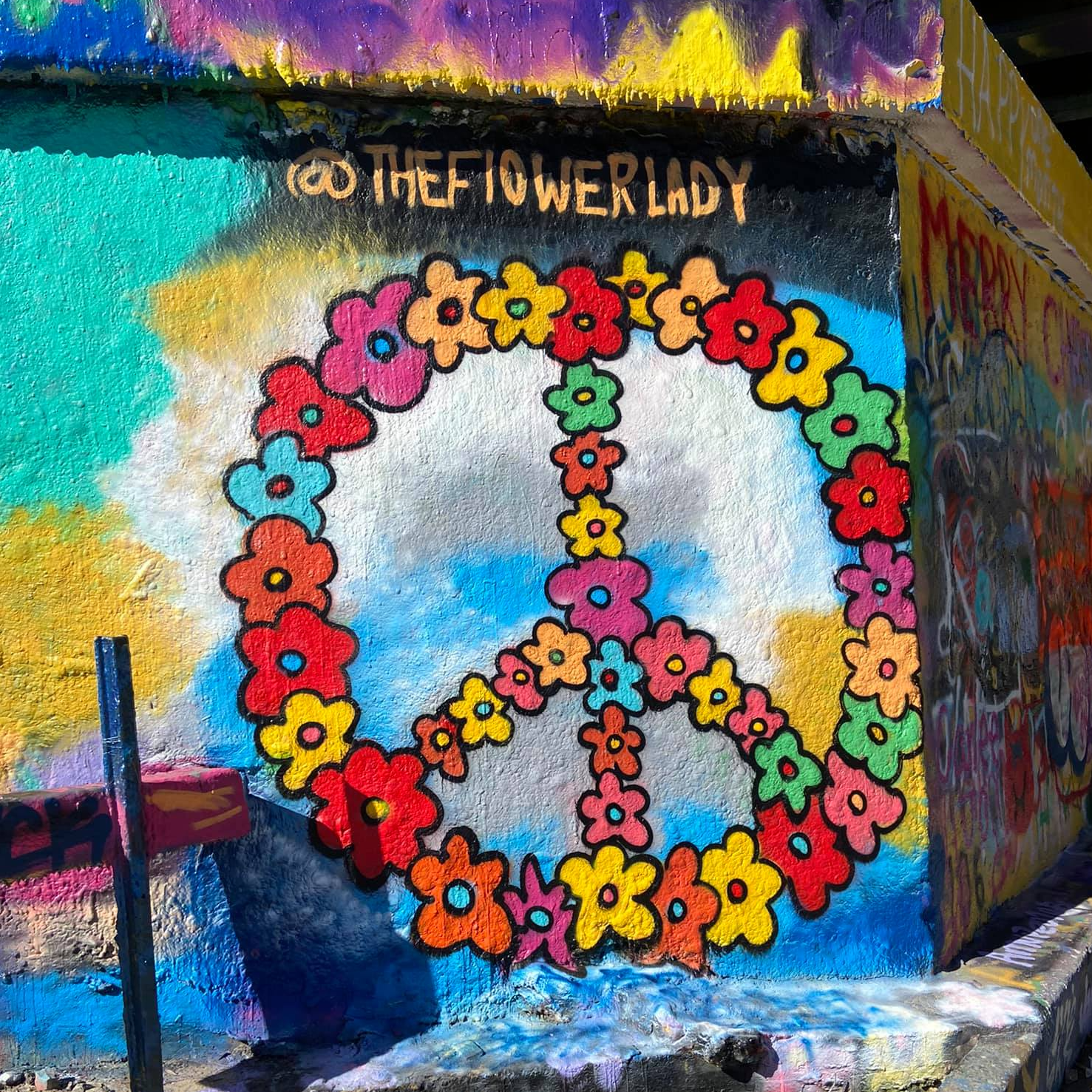 TheFlowerLadyPcola Peace Sign Artwork
