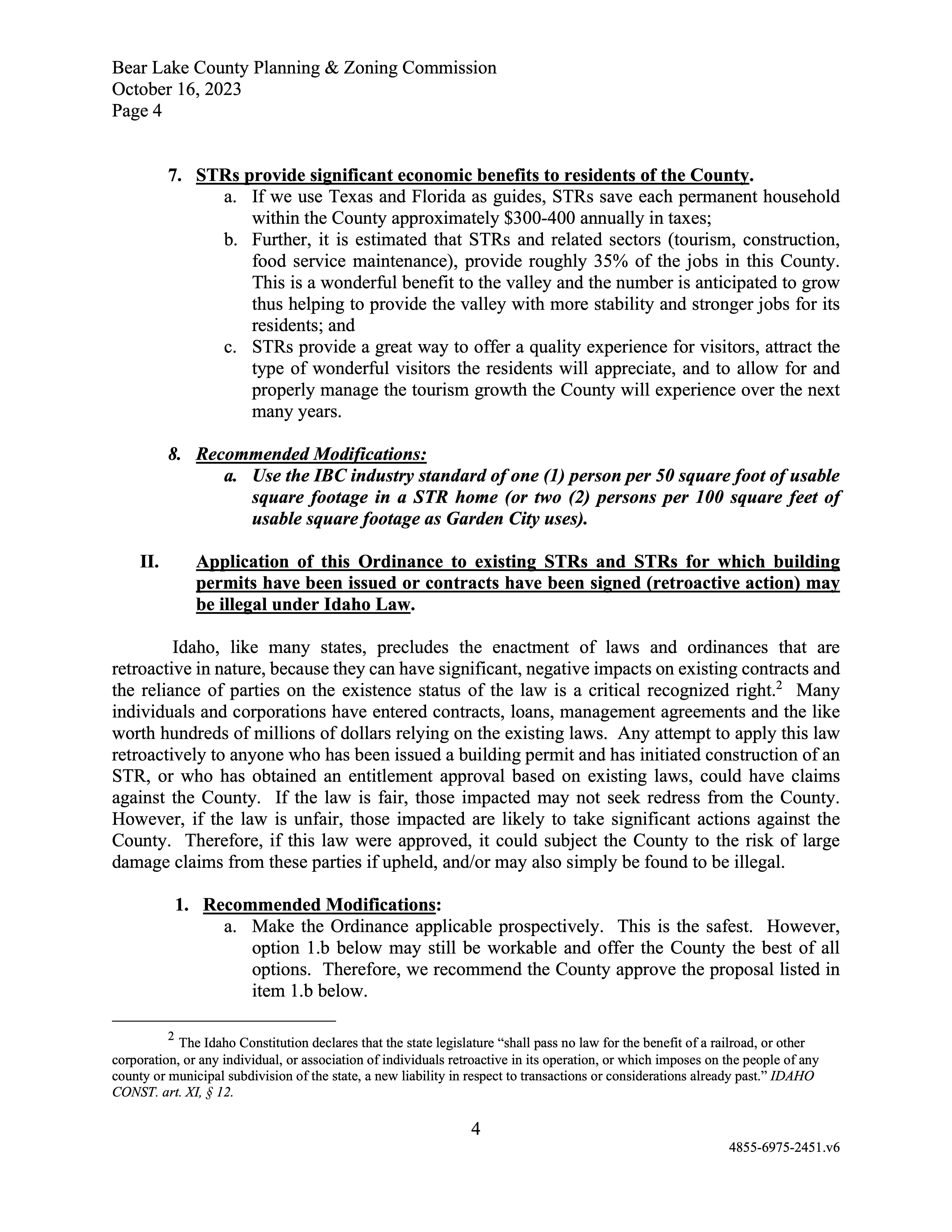 Bear Lake Short-Term Rental Alliance Commissioner Letter Page 4