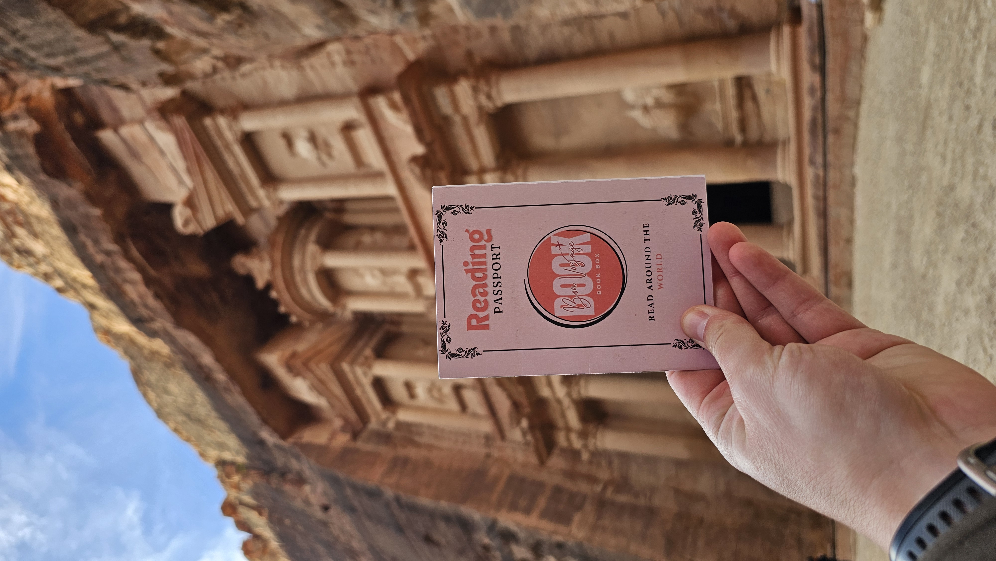 Reading Passport in Petra