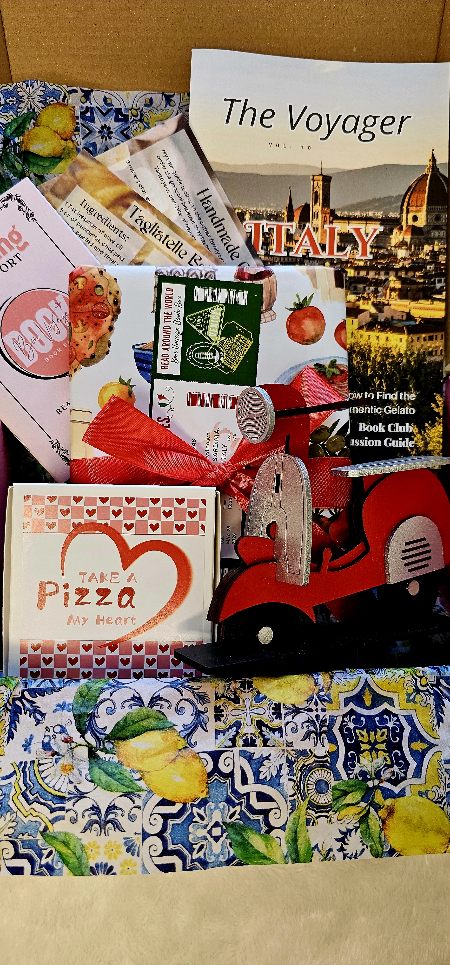 Italy Travel Book Box