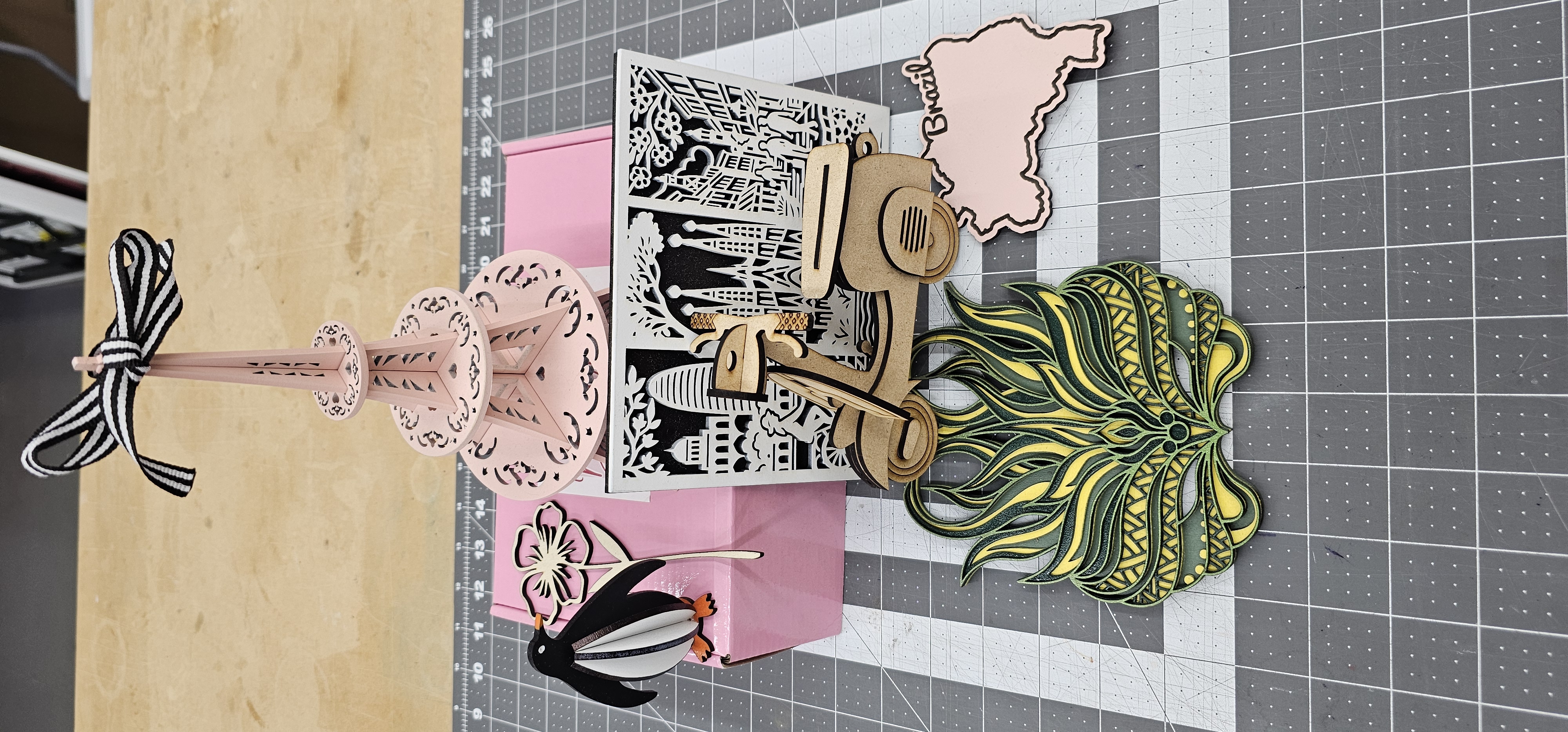 Some of our past souvenirs for France, Antarctica, Brazil, and Spain,