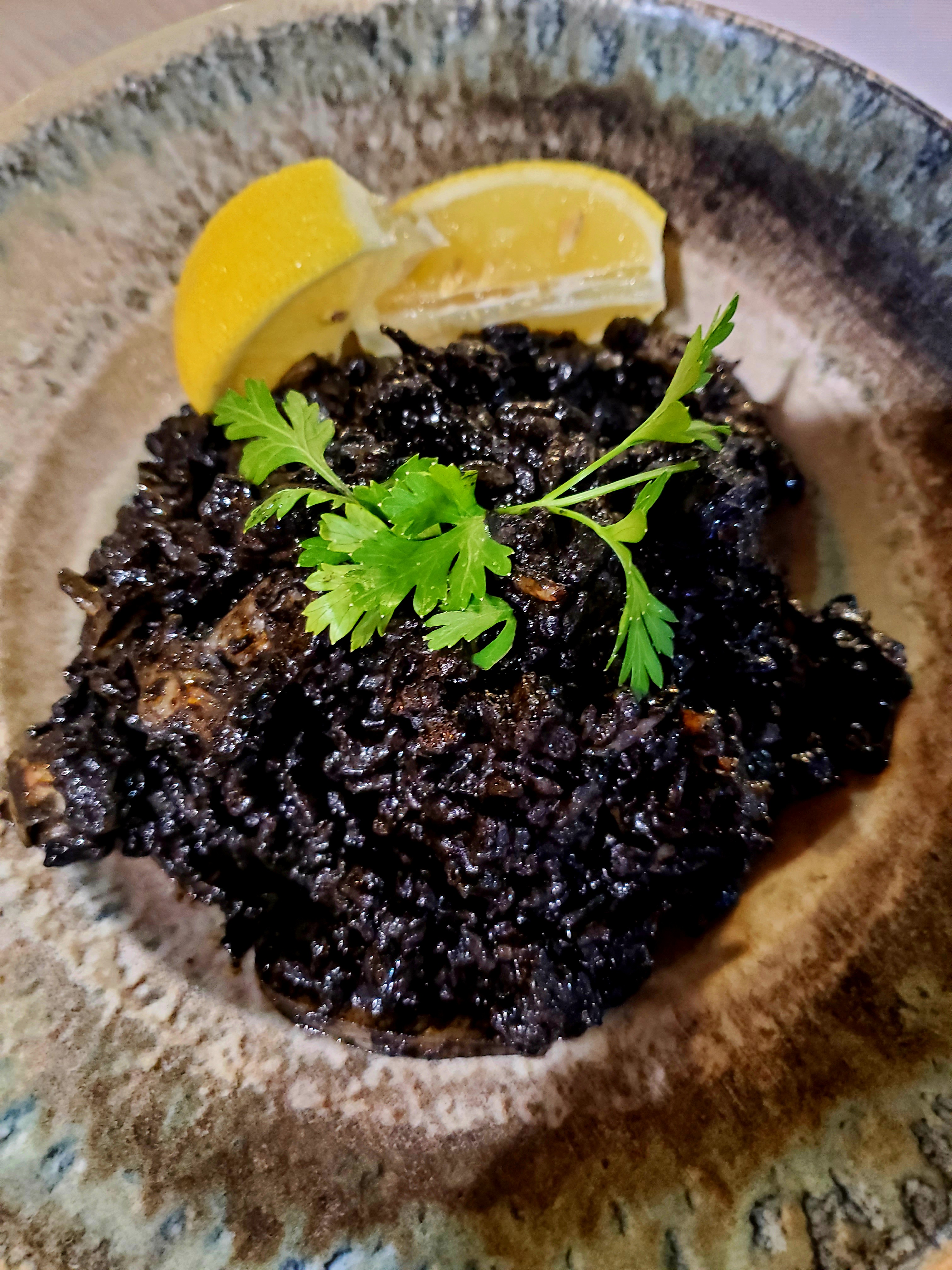Squid ink pasta is a local delicacy in Croatia