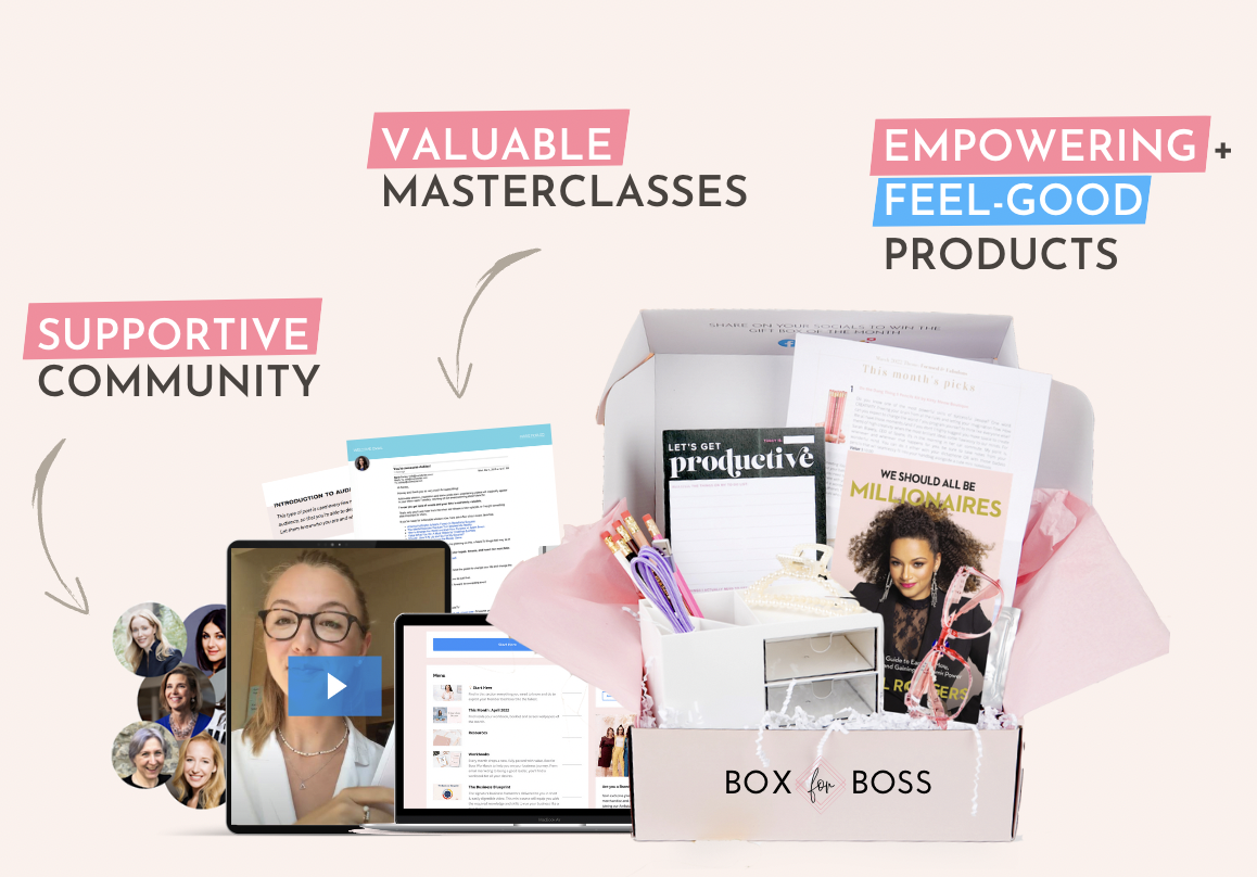 Box for Boss - Subscription Box for Female Entrepreneurs - Box for Boss -  Empowering Women One Box At A Time