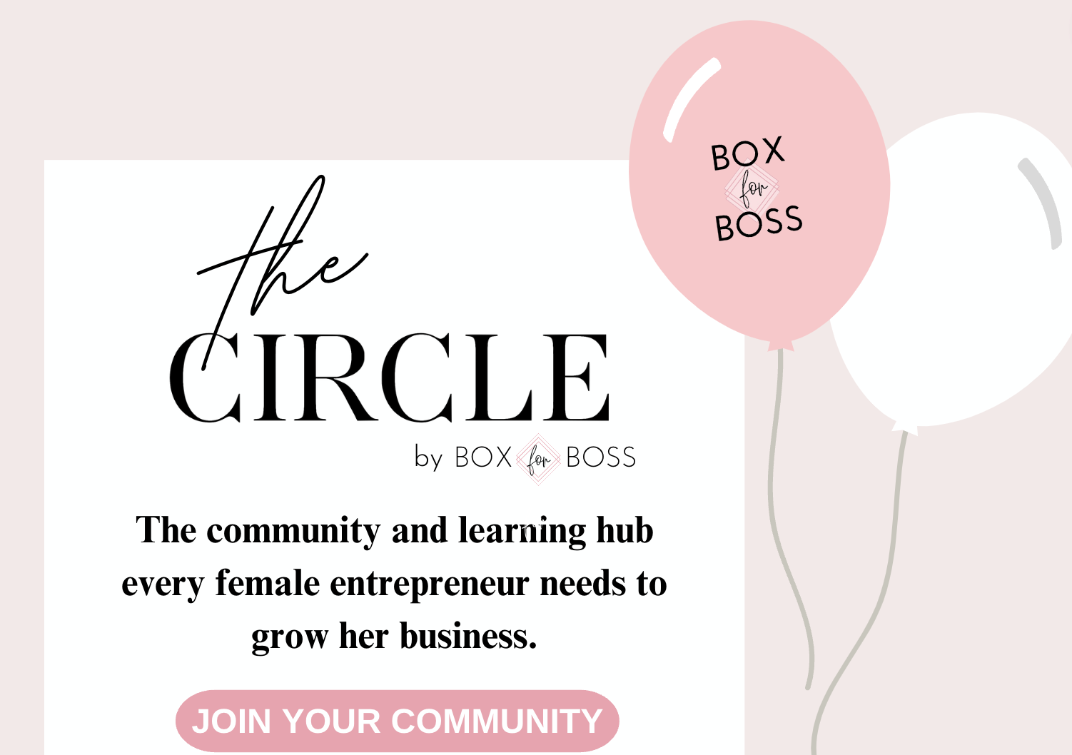 the circle box for boss community 