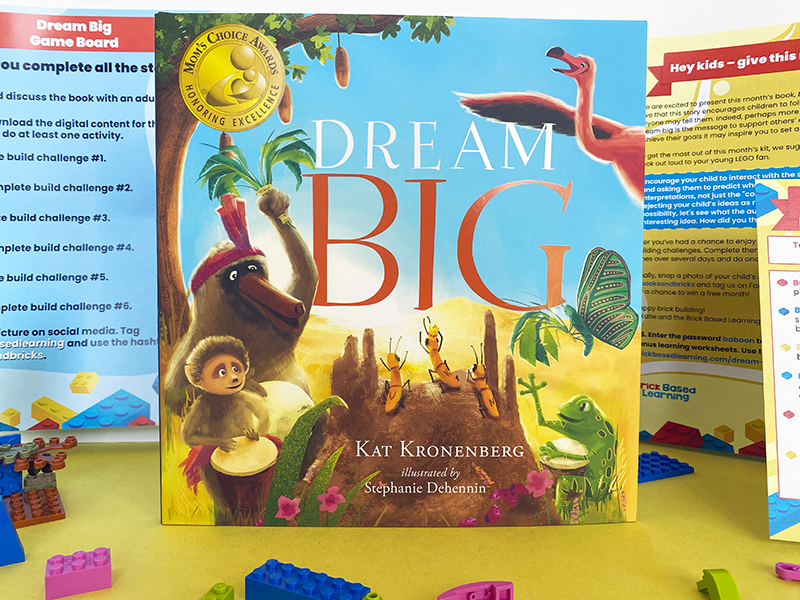 Dream Big book, Brick Based Learning kit