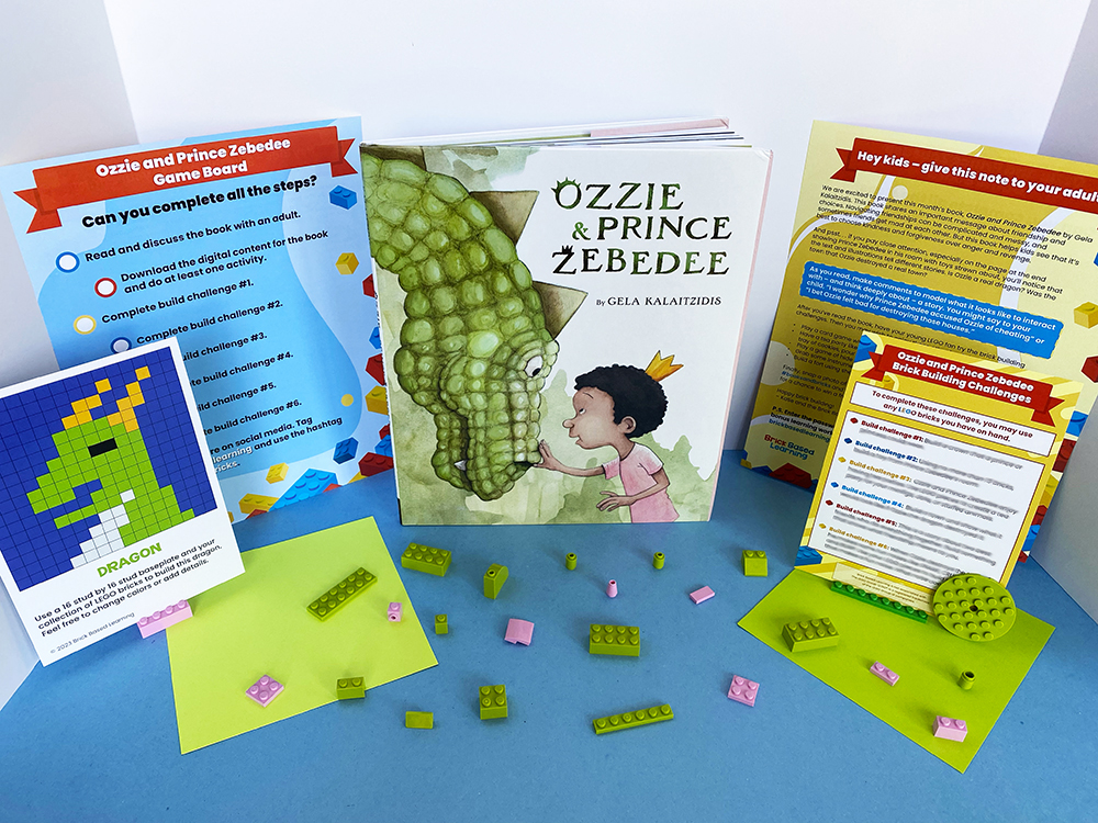 Ozzie and Prince Zebedee Brick Based Learning Kit Contents