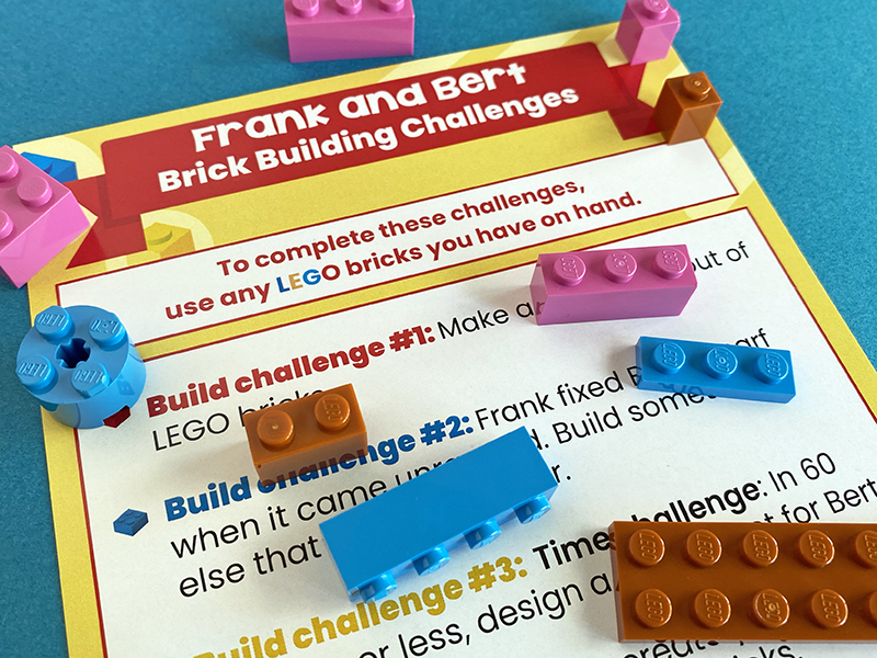 LEGO Brick Building Challenges for Frank and Bert Kit