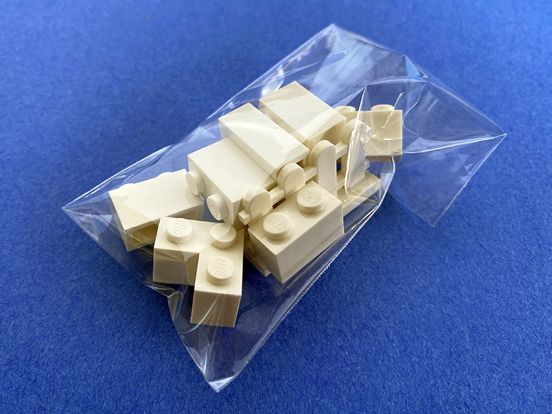 Package of LEGO bricks