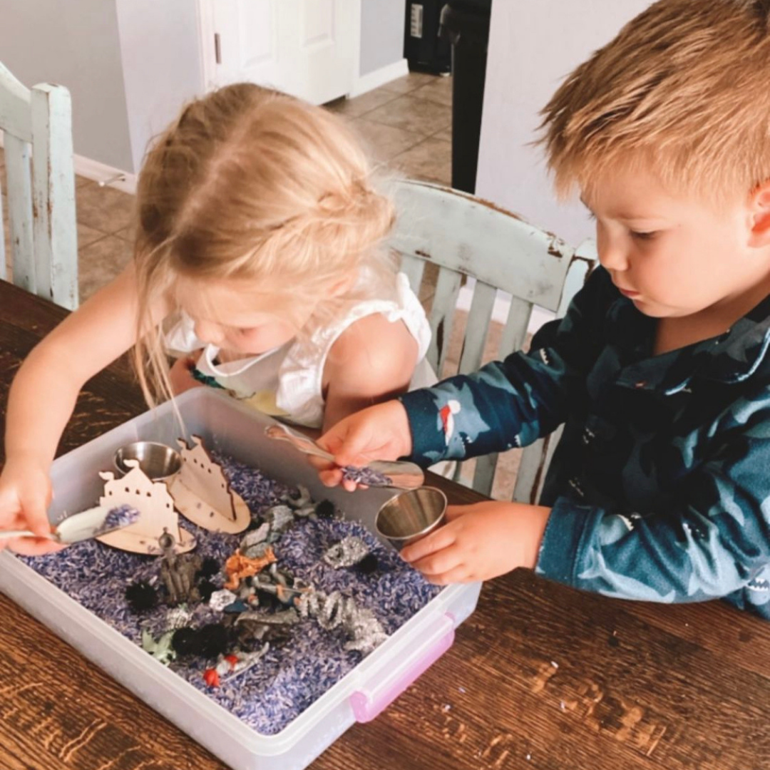 10+ Ways to Play with Knights and Dragons Sensory Kit