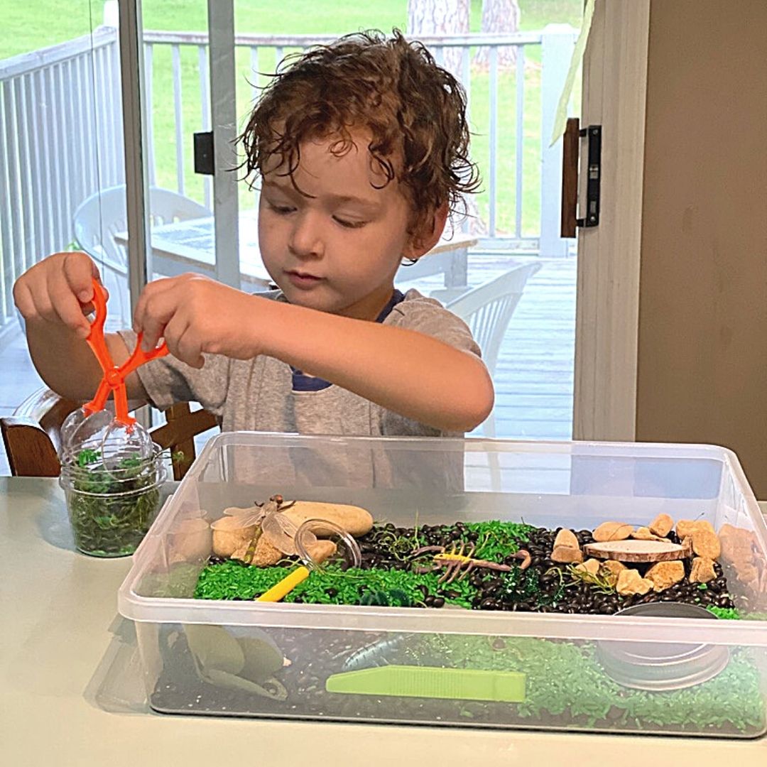 Broccoli Boxes Fine Motor Skills