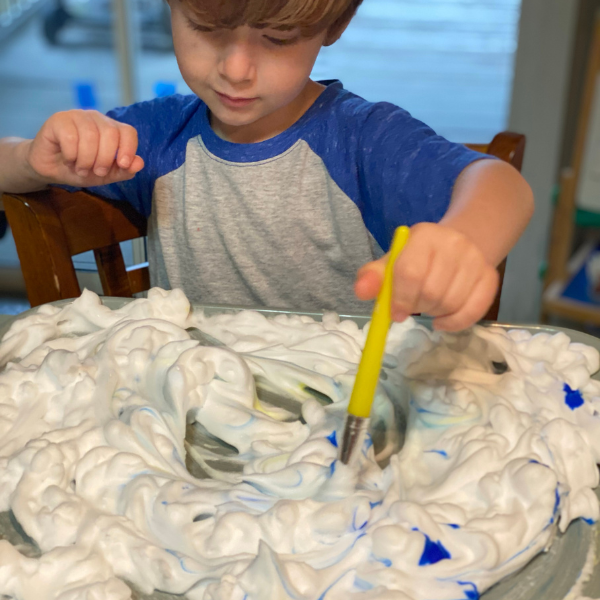 Shaving Cream sensory play