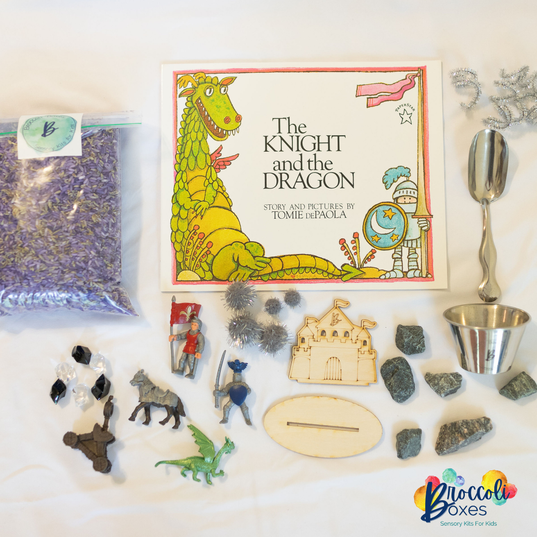 Broccoli Boxes Knights and Dragons Sensory Kit