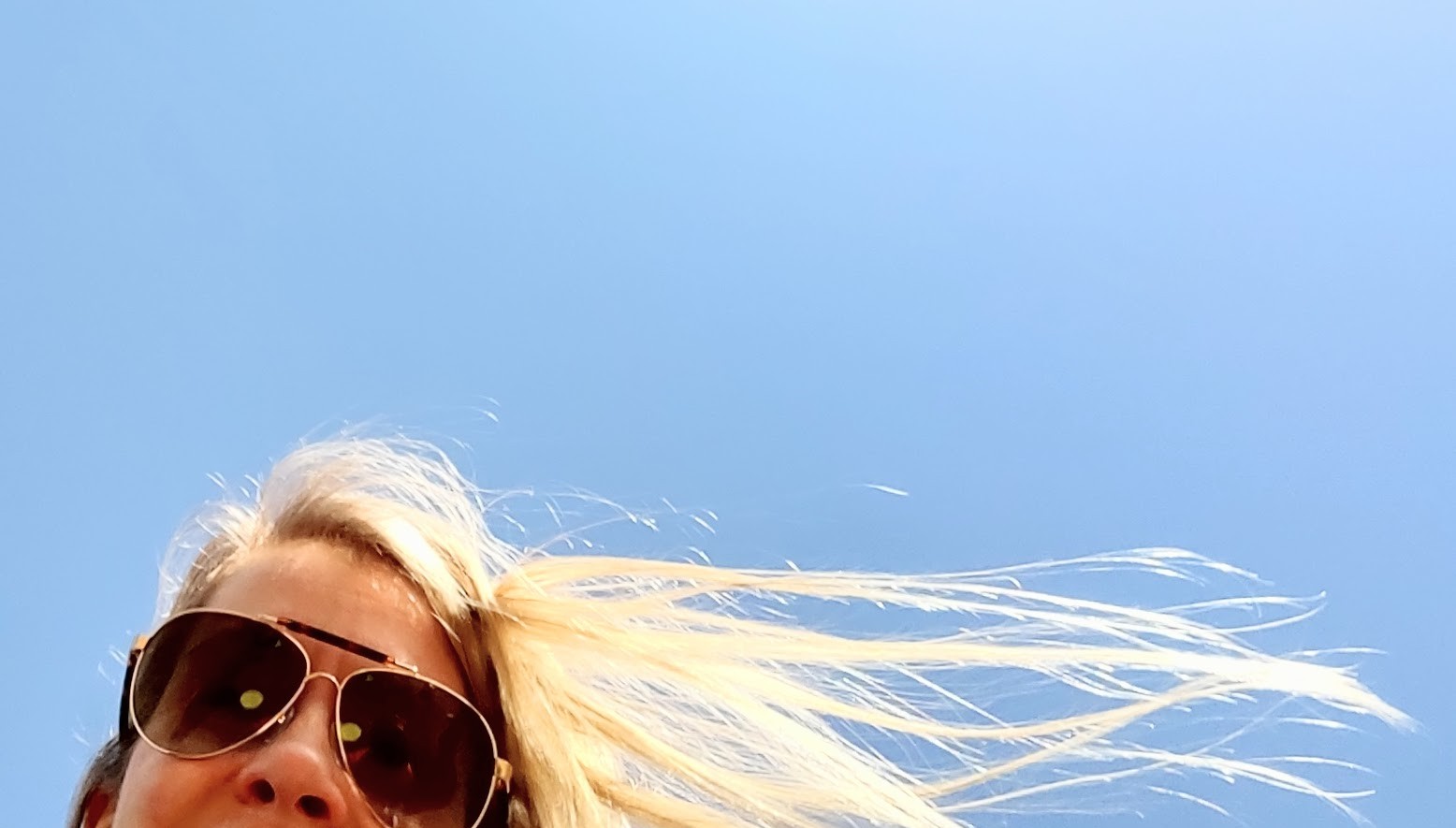 Photo of woman hair blowing 