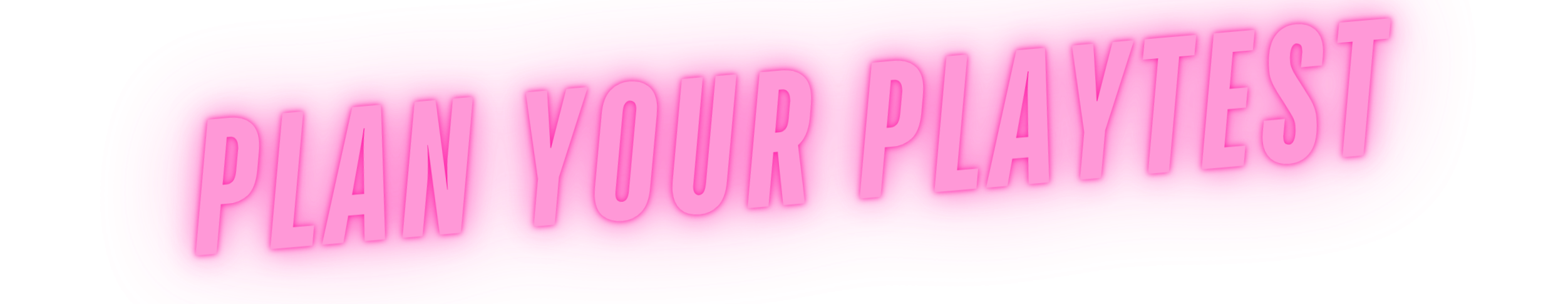 Play Your Game Playtest  Plan Game Playtest title