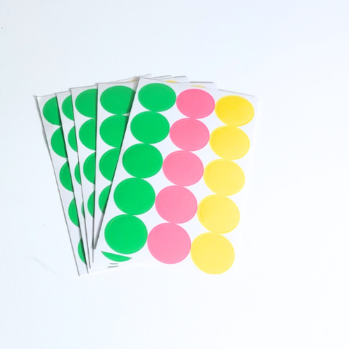 Game dot stickers