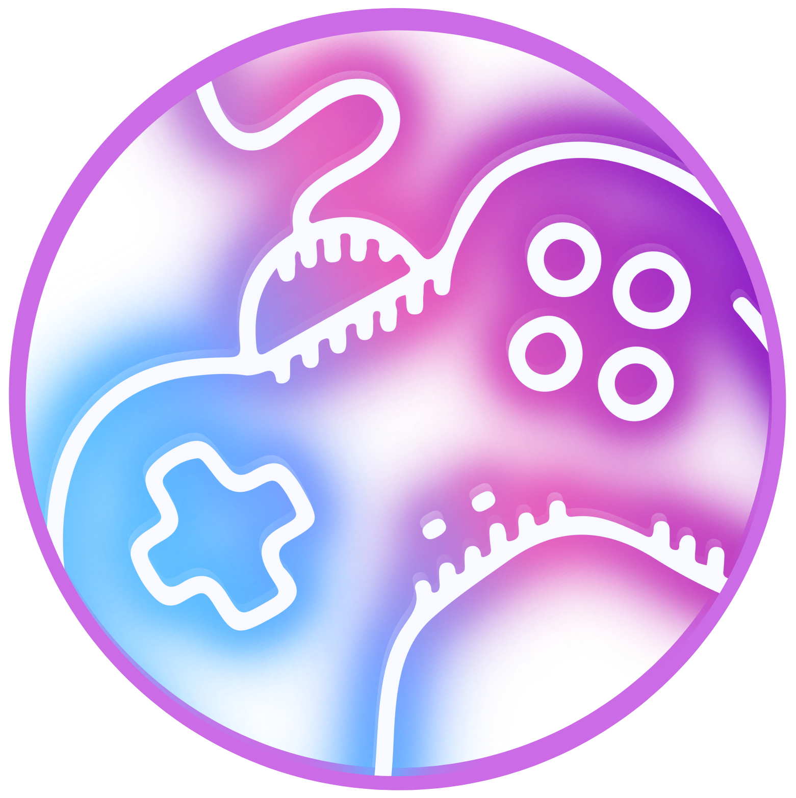 Neon game controller  Neon game controller graphic