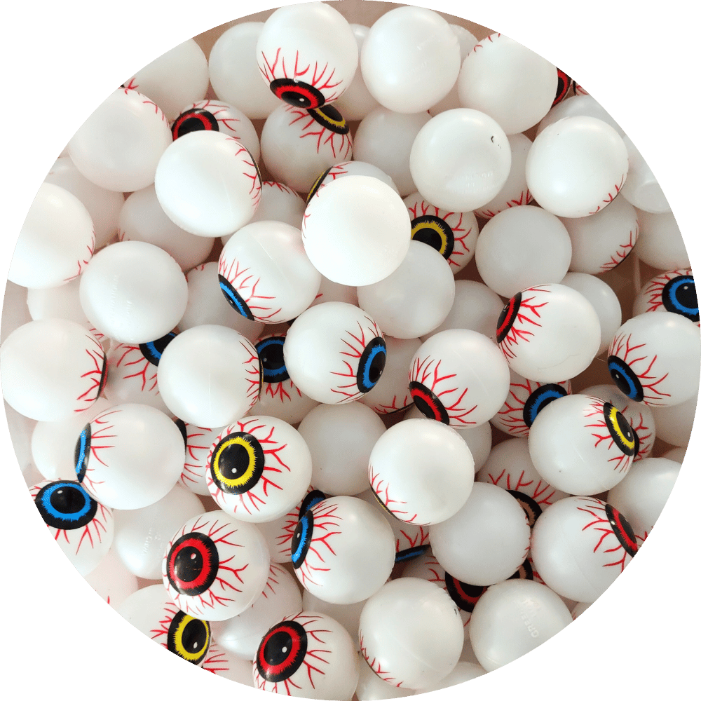 Ping pong eyeballs