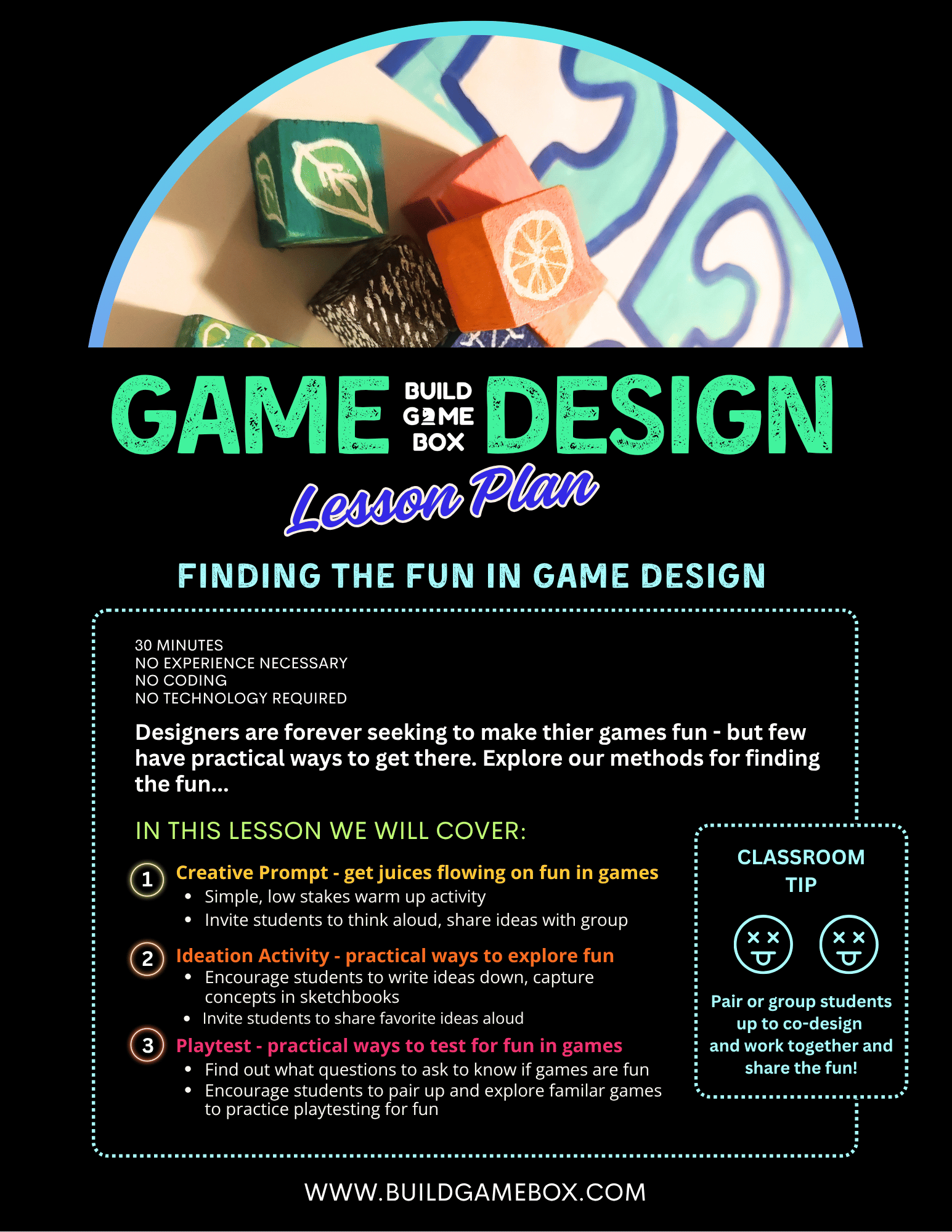 Lesson Plan for Finding the Fun in Game Design from Build Game Box 