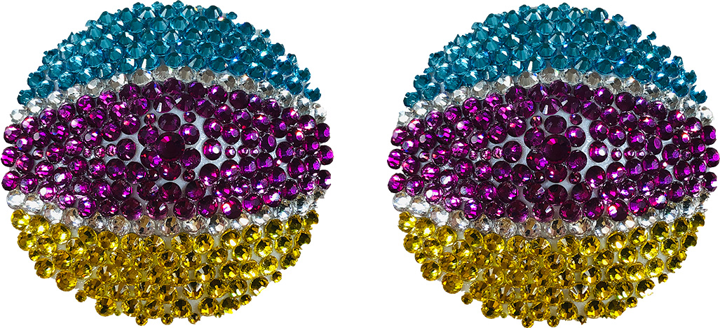 athens showgirl cabaret burlesque craft pastie bundles in rhinestones of Aqua, Fuscia, and Yellow. 2.5 or 3.0 inch available. includes shipping. donations made for each purchase 1365-3-inch-set-16503020395803.jpg