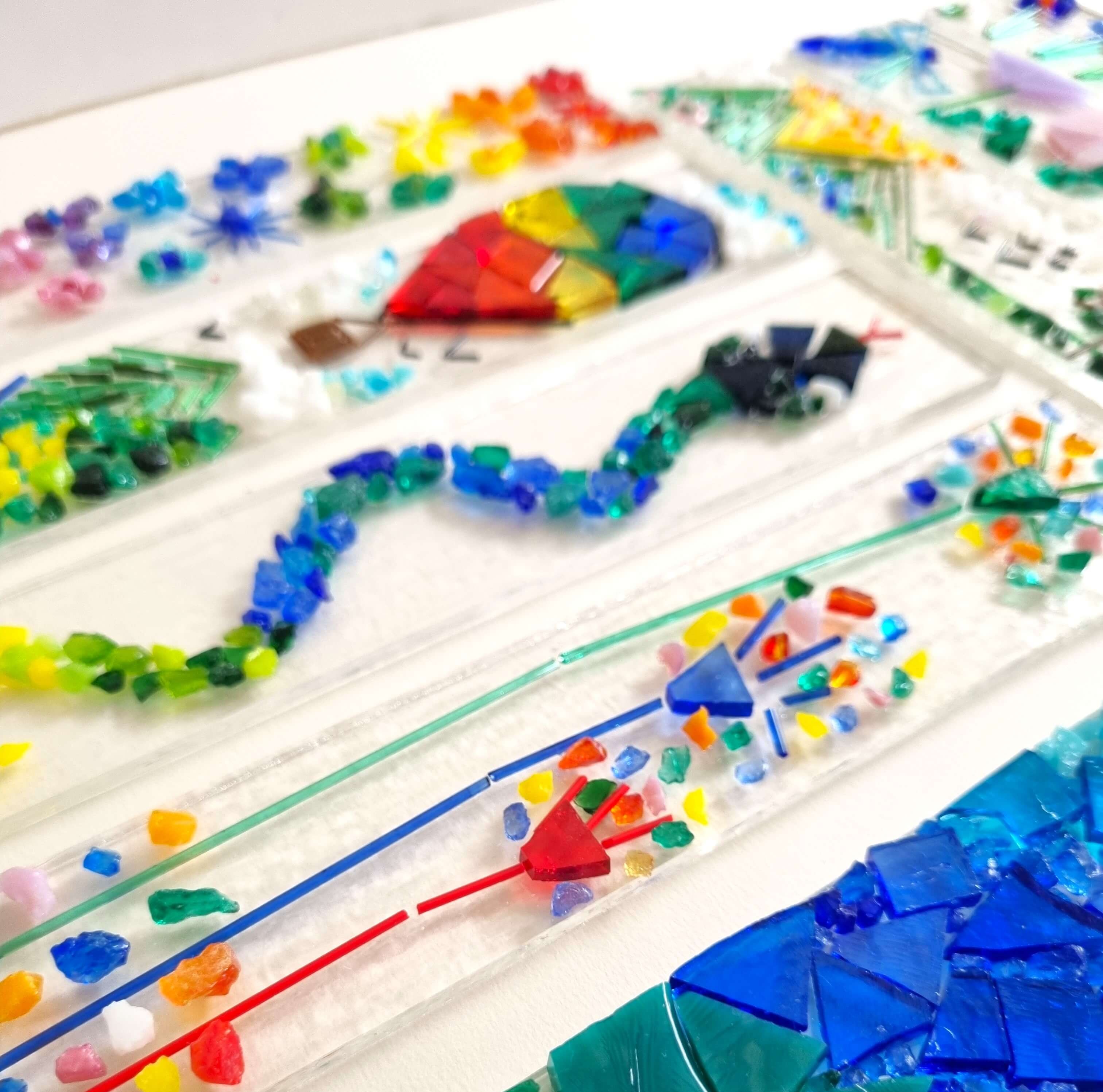 Fused glass hangers