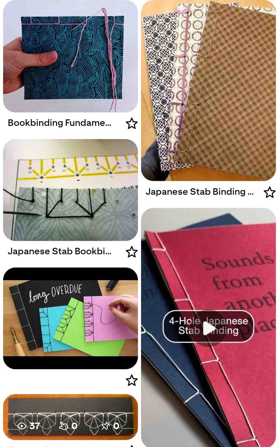 Japanese stab binding project image