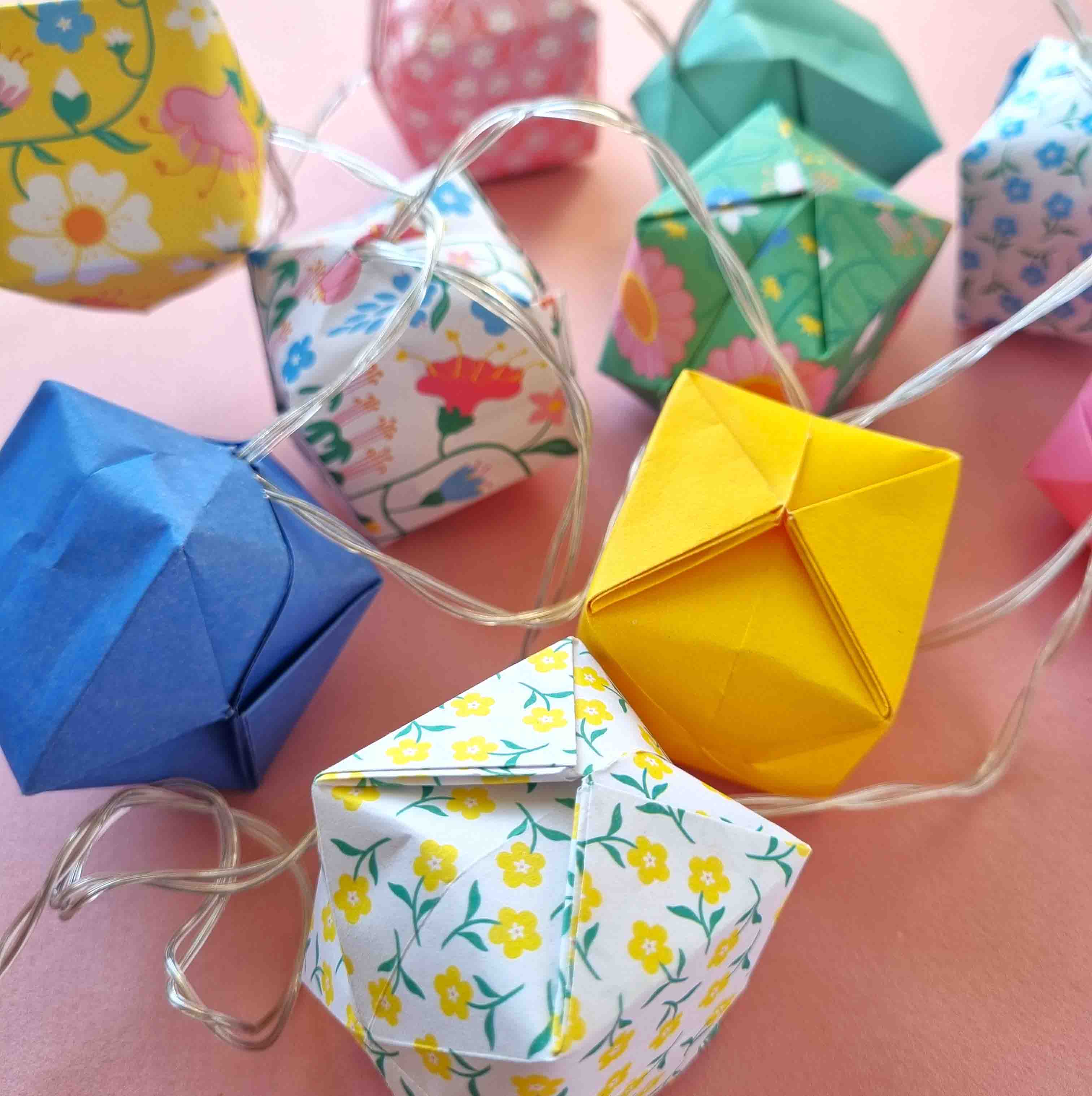 Origami fairy lights