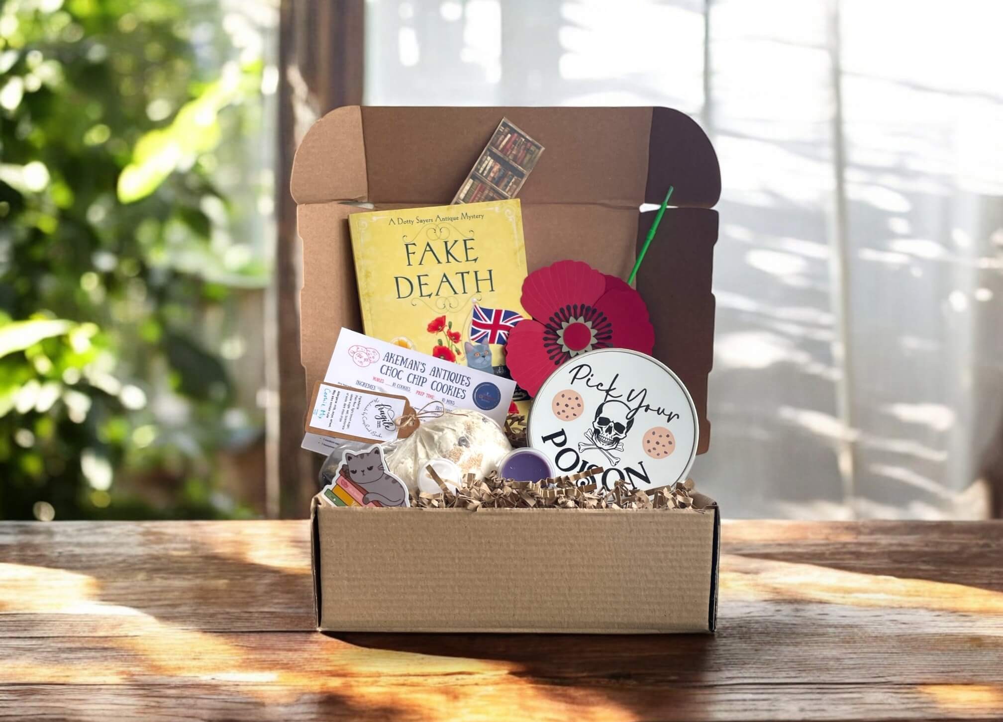 peek inside fake death box