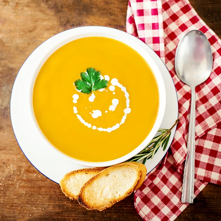 Roasted Garlic and Spaghetti Squash Soup