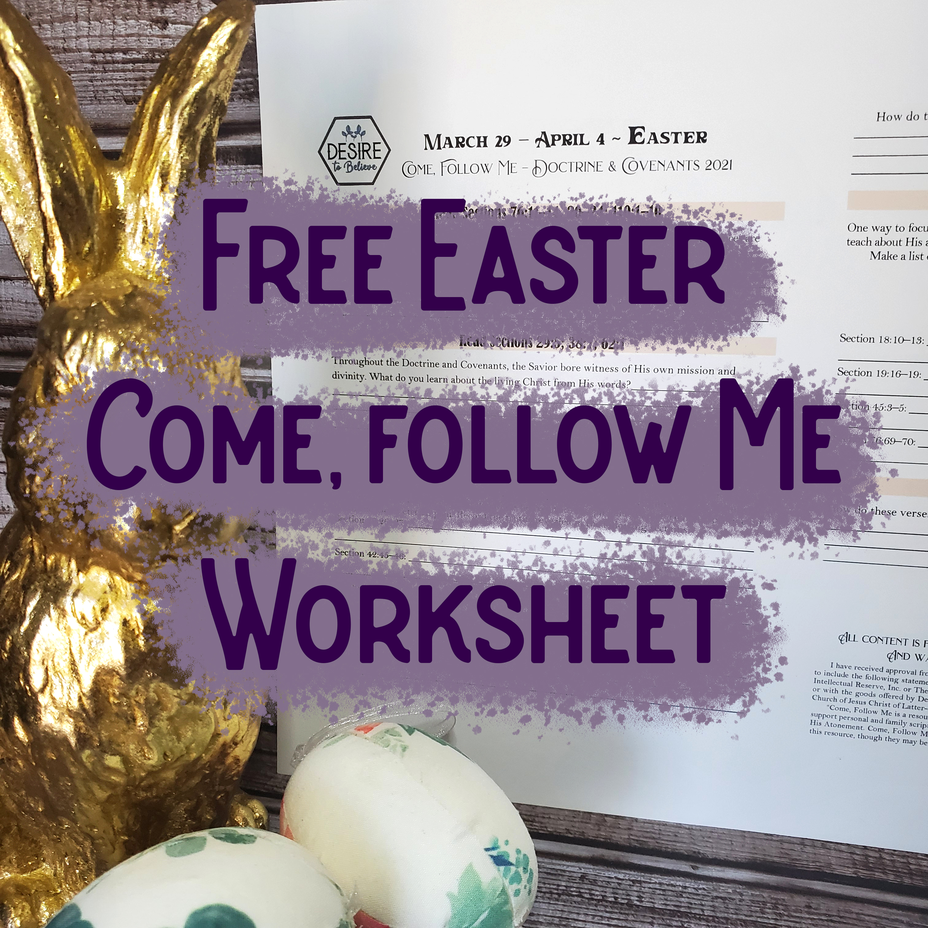 Easter 2021 Worksheet