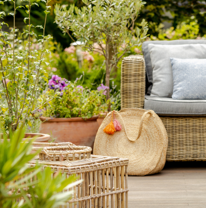 Couch on Patio Couch on Patio