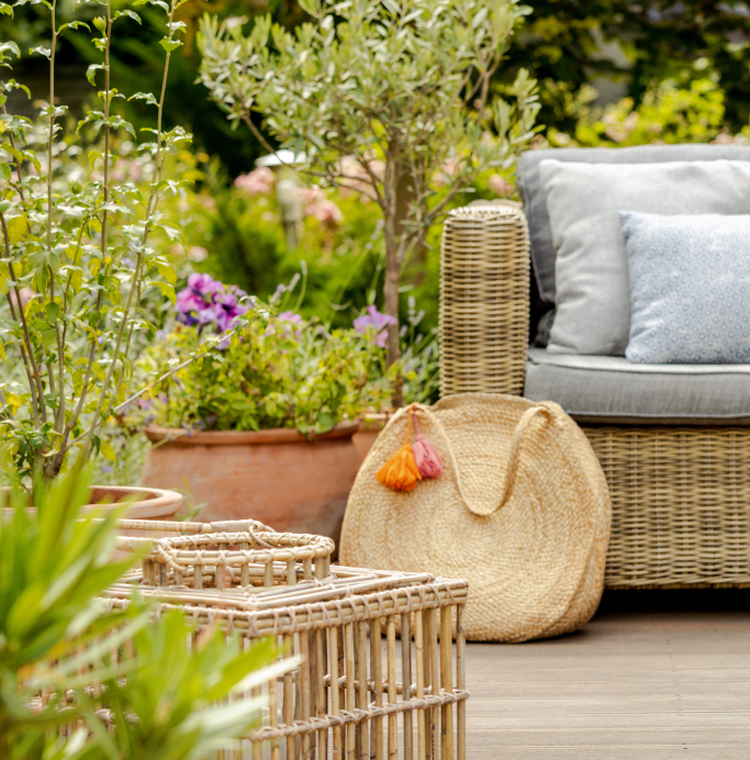 Couch on Patio