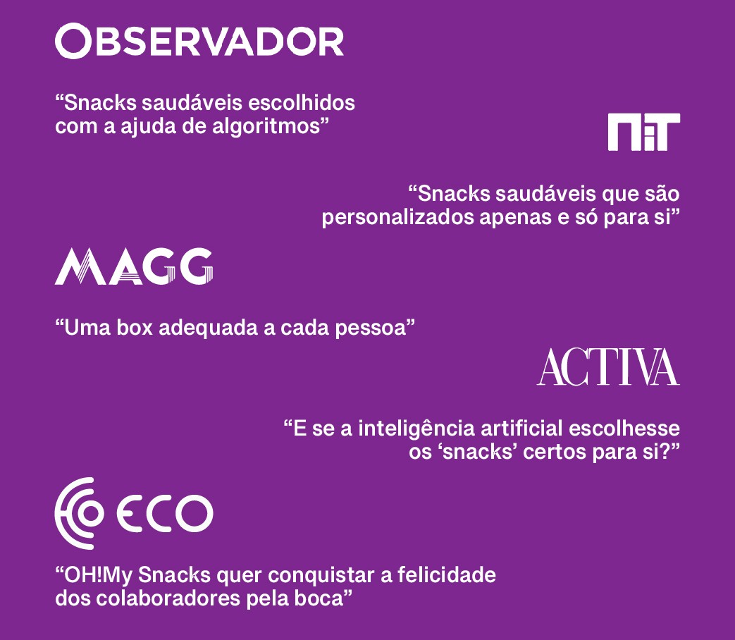 oh my snacks comentários de jornais
