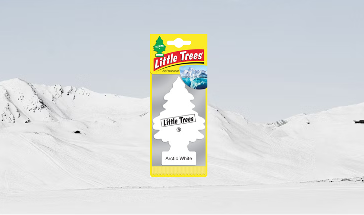 Experience the Cool Freshness of Little Trees Air Freshener Arctic White