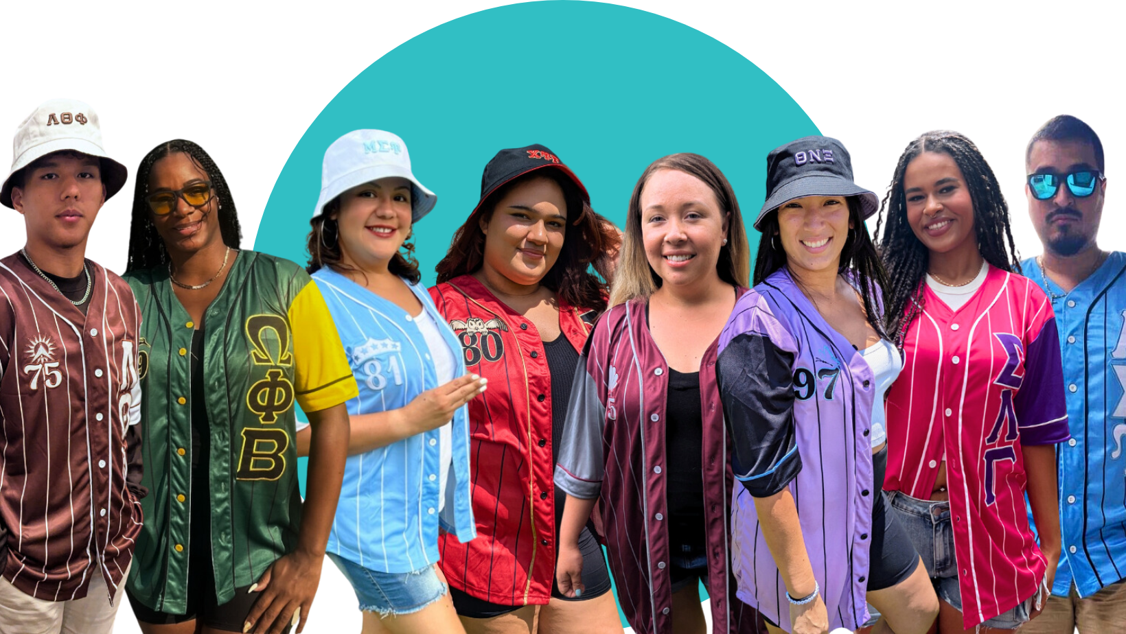 Fraternity Sorority Pinstripe Baseball Jerseys