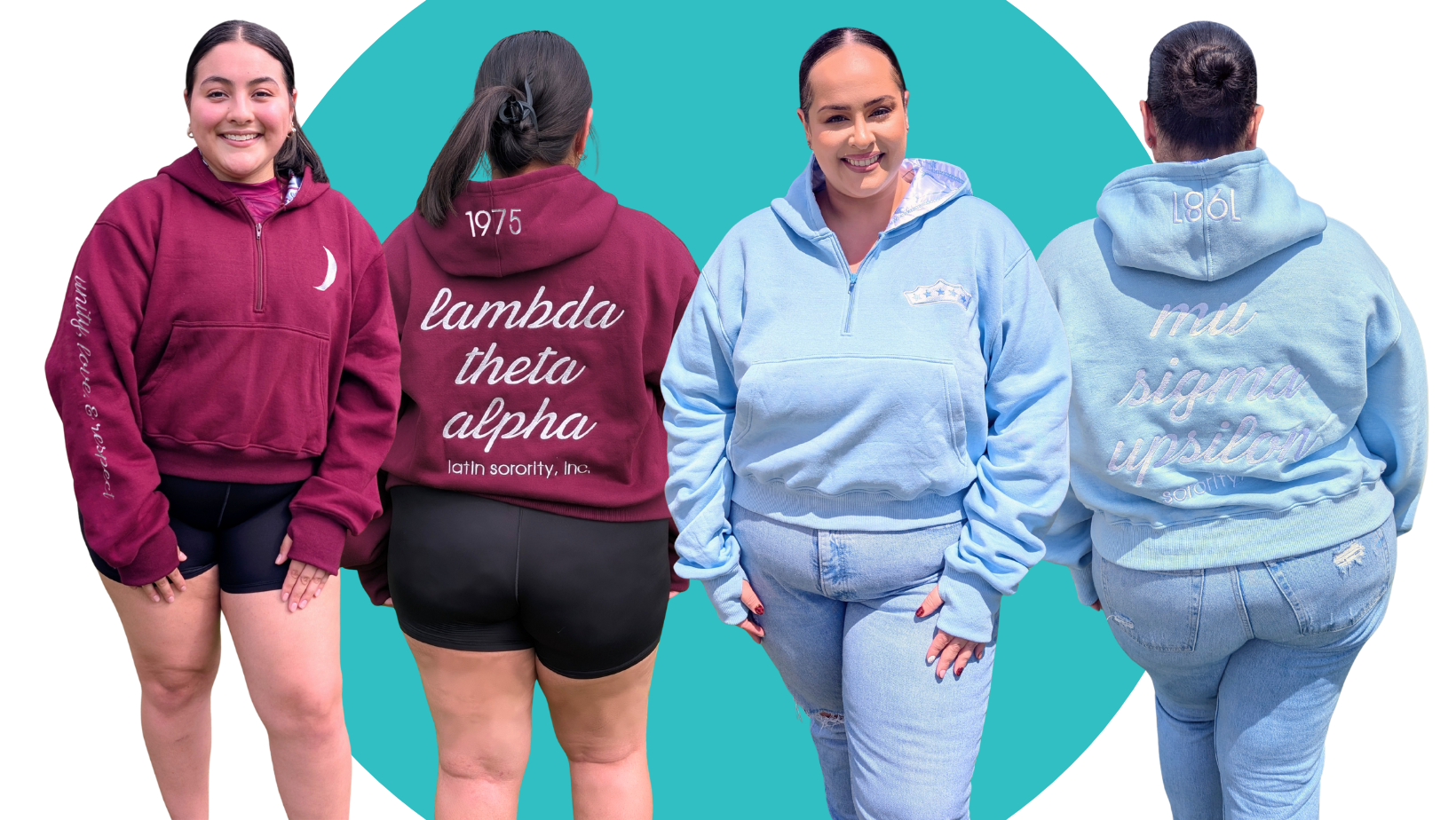 Half Zip Hoodies Fall Greek Swag Pack