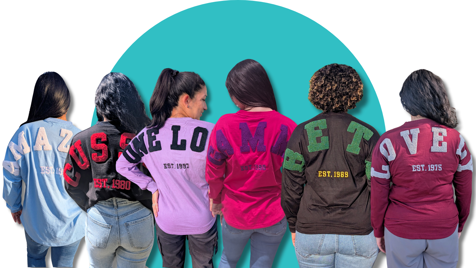 Sorority Oversized Long Sleeve Jerseys