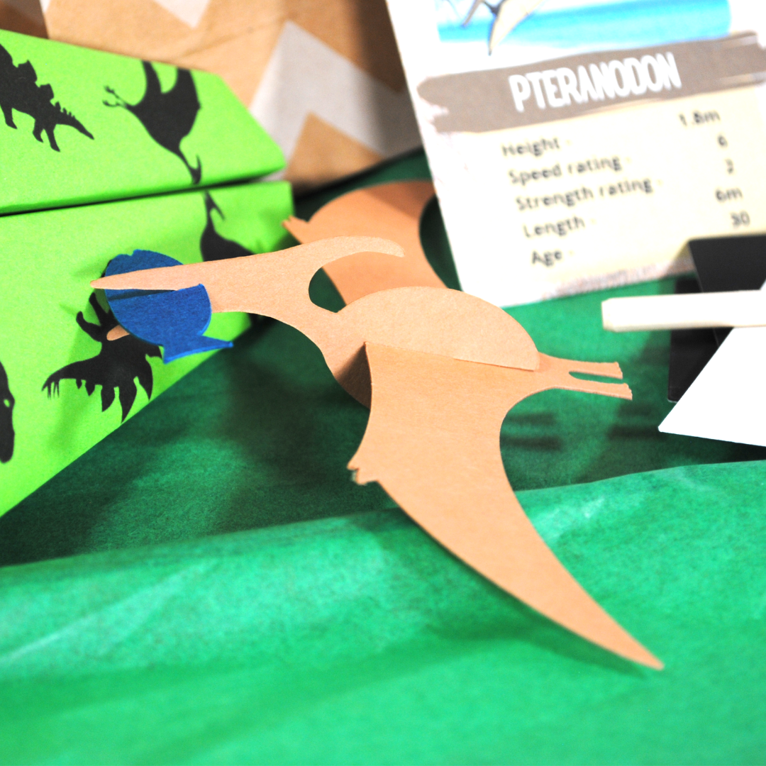 A 3D Pteranodon card model