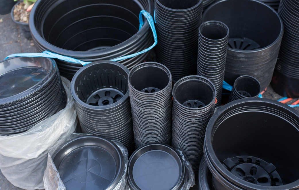 What's so bad about black plastic plant pots?