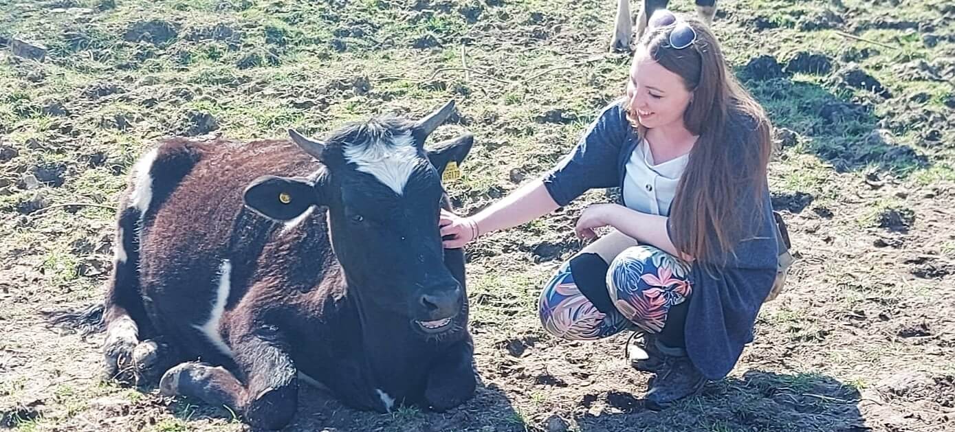 April (Founder) visiting Millington's Magical Barn gift box that gives back to charity