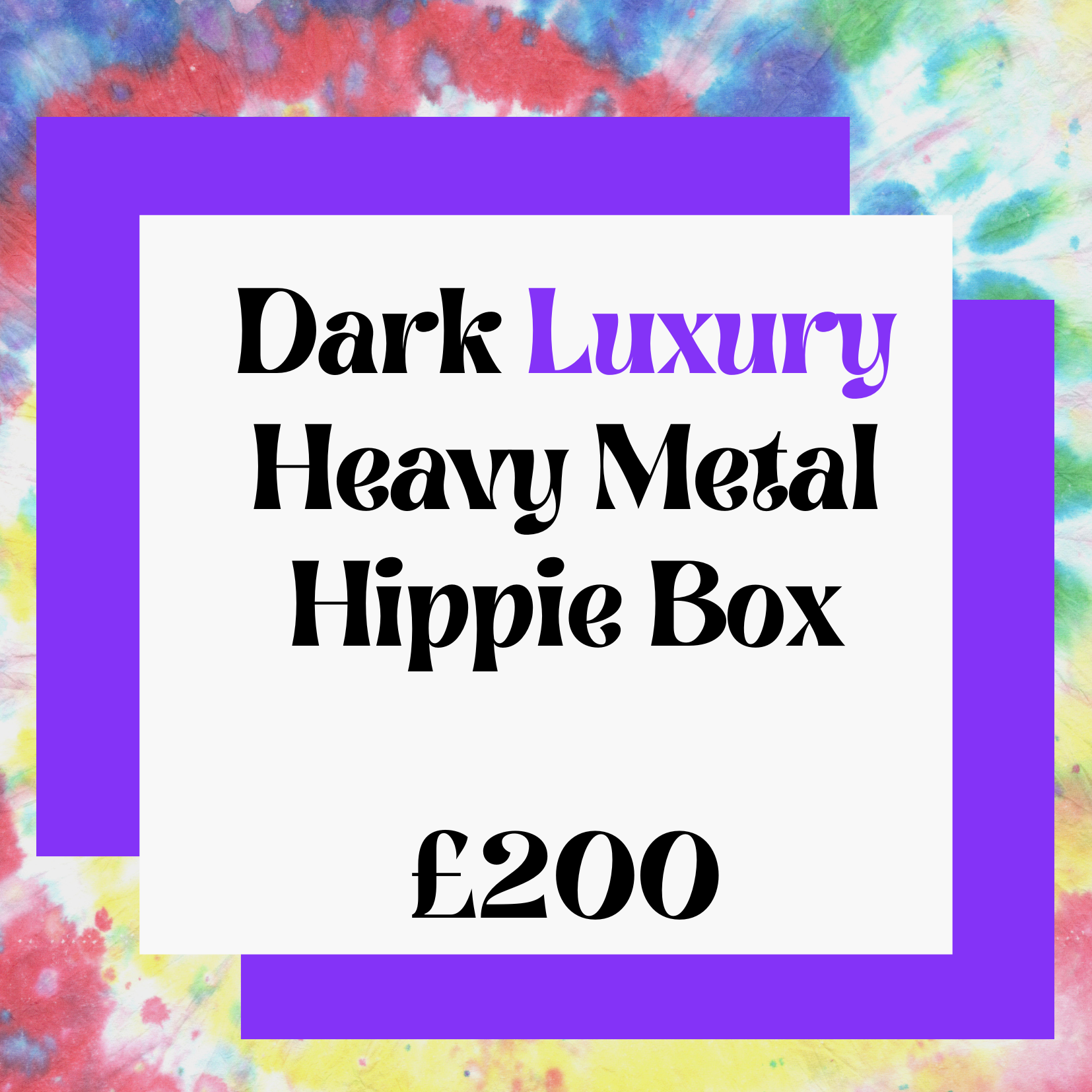 Dark Luxury Heavy Metal Hippie Box - Heavy-metal-hippie-box