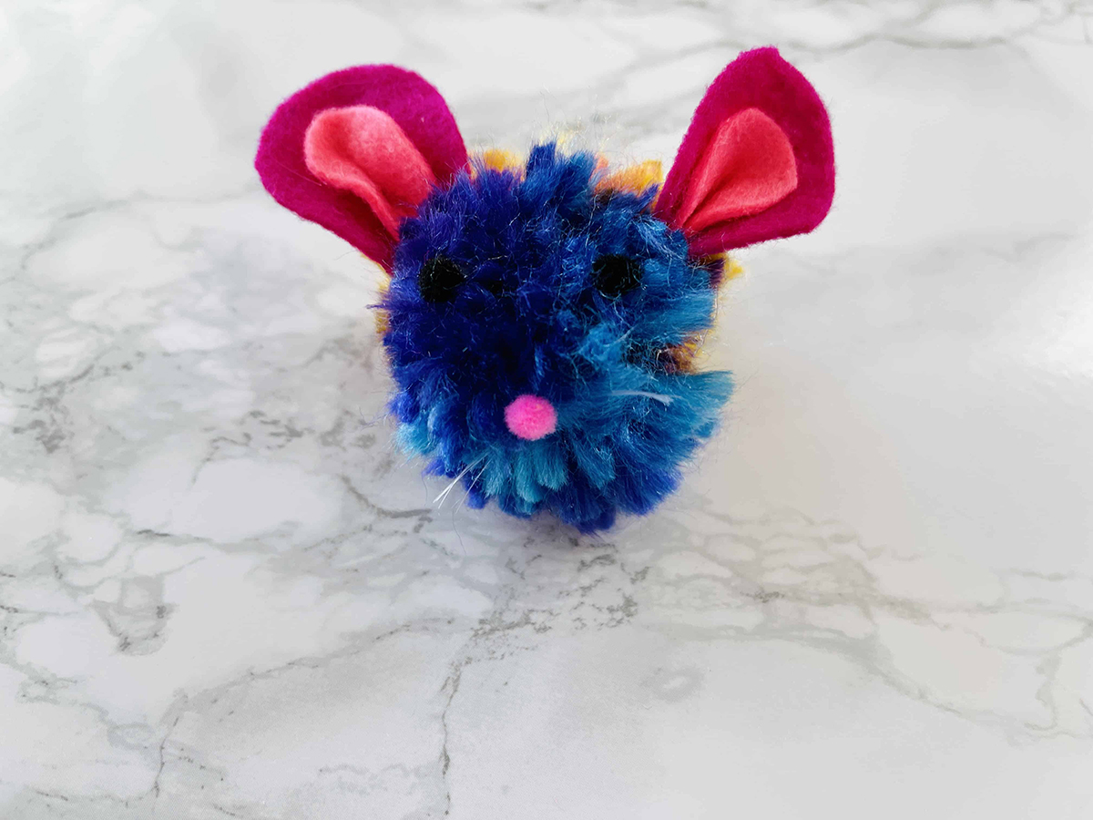 Spring Crafts for Preschool Kids - Fluffy Yarn Bunnies