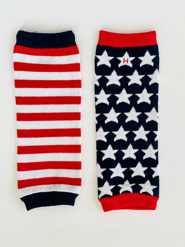 leg warmers from the Howdy Baby July 2022 activity box for kids