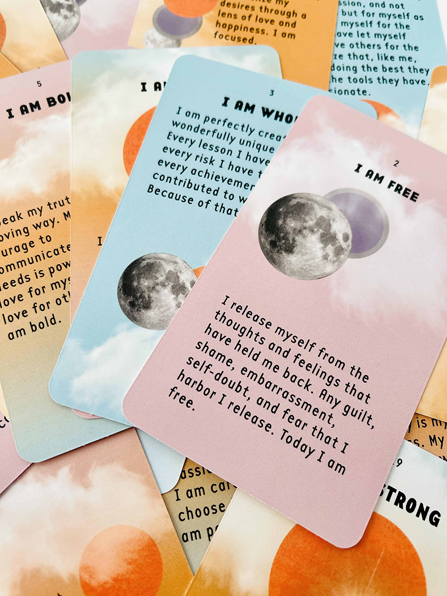 affirmation card deck for mom