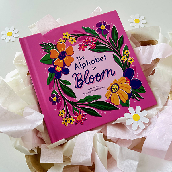 Alphabet in Bloom kids hardcover book