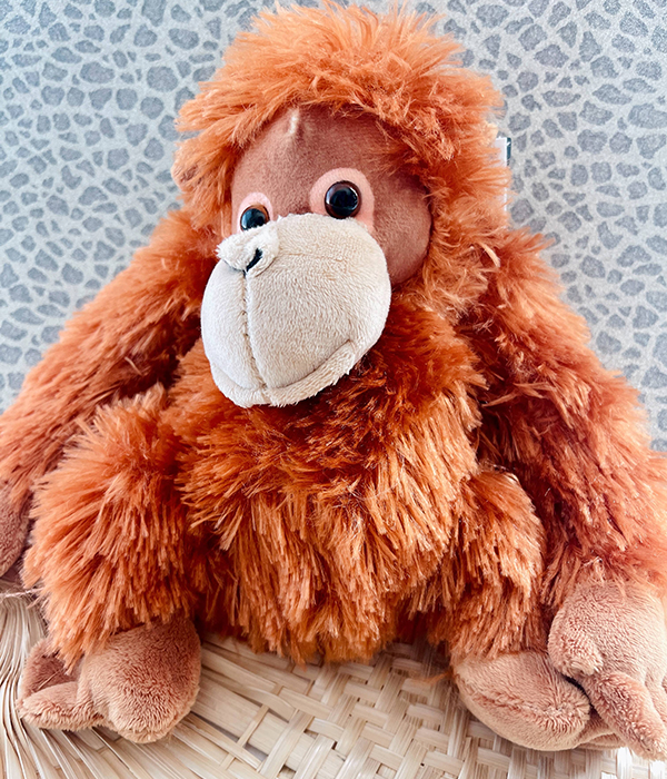 orangutan wild animal baby plushie