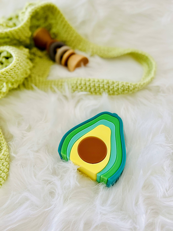 avocado stacking toy