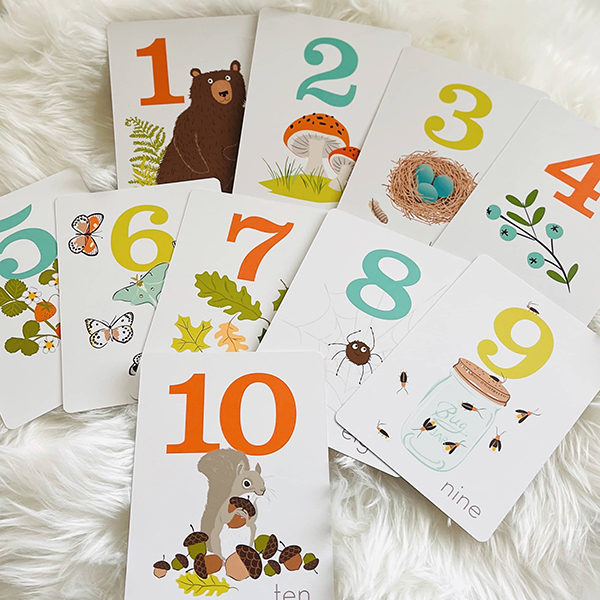 number flashcards for babies